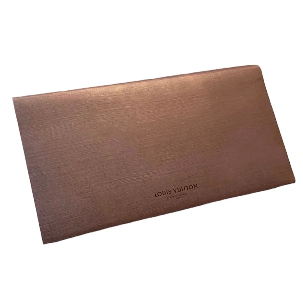LOUIS VUITTON Brown Envelope Sleeve & Detail Information Slip